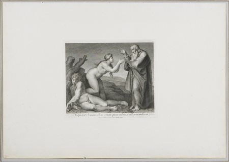 CAPELLAN ANTONIO (1740 - 1783) Adamo ed Eva che mangiano il frutto proibito....