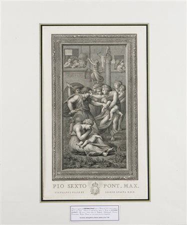 FOLO GIOVANNI (1764 - 1836) La strage degli innocenti. 1790. Bulino. Cm...