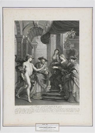 LOIR ALEXIS (1640 - 1713) La regina prende le parti della pace. 1707....