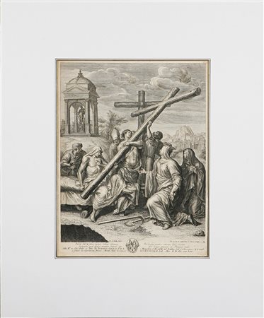 DE BAILLIU PETER (1613 - 1660) L'invenzione della vera croce. Acquaforte e...