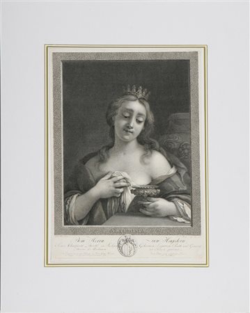 BAUSE JOHANN FRIEDRICH (1738 - 1814) Artemisia. 1770. Bulino. Cm 24,6x34,4....