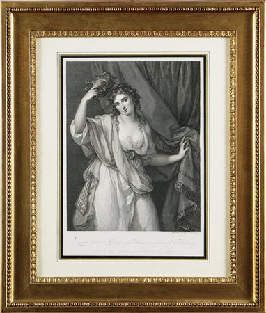 MORGHEN RAFFAELLO (1758 - 1833) La musa del teatro (Thalia). 1790. Acquaforte...