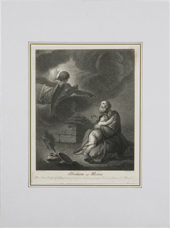 BAUSE JOHANN FRIEDRICH (1738 - 1814) Abramo e Moira. 1790. Bulino. Cm...