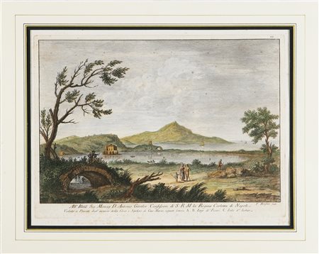 MORGHEN FILIPPO (1730 - 1807) Veduta a ponente degli avanzi della casa di...