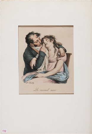 BOILLY LOUIS-LEOPOLD (1761 - 1845) Il secondo mese (Le second mois). 1827....