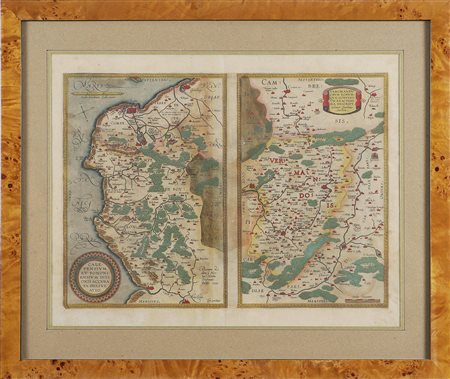 HORTELIUS ABRAMO (1527 - 1589) Contee di Calais e Campresis. 1609....