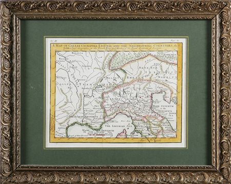 DELISLE GUILLAUME (1675 - 1726) Mappa dell'Italia del nord (Gallia...