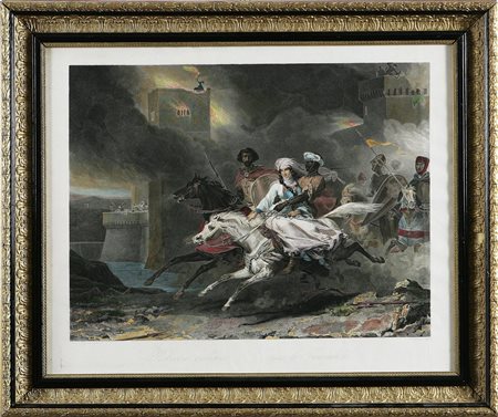 GIRARD ALEXIS-FRANCOIS (1787 - 1870) Il Rapimento di Rebecca. Bulino. Cm...