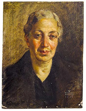 Peppino Piccolo (Pozzallo 1903-Pescara 1983). Ritratto di donna 1932.40x31,...