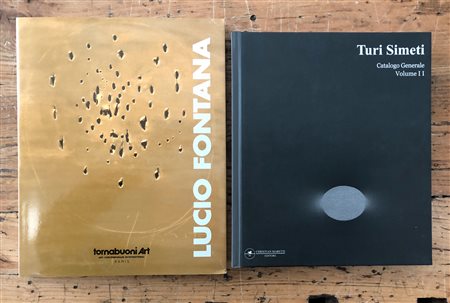 LUCIO FONTANA E TURI SIMETI - Lotto unico di 2 cataloghi