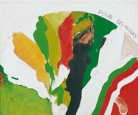 RODOLFO ARICO’ Milano 03/06/1930 - 2002 Pour Delaunay, 1965 olio su tela cm....