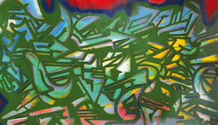 PHASE TWO The coming of kings, 1985 tecnica mista e spray su cartone cm....