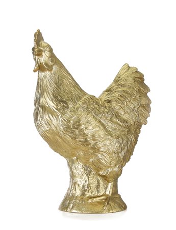 OTTMAR HORL Nauheim (Germania) 1950 Gallo d'oro, 2010 scultura in plastica...