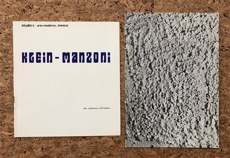 PIERO MANZONI - Lotto unico di 2 cataloghi