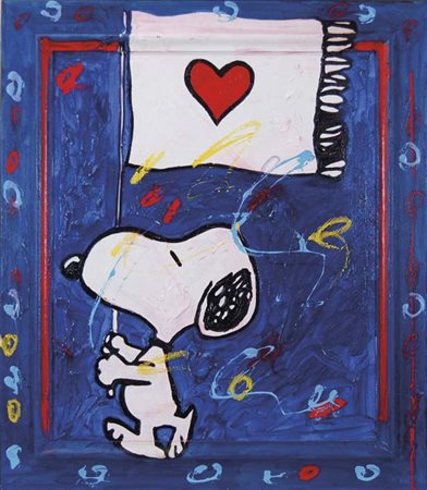 ENRICO MANERA Asmara (Etiopia) 1947 Snoopy 2005 acrilici su tela, 75x65 (con...