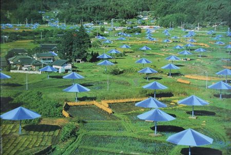 CHRISTO Gabrovo (Bulgaria) 1935 The Umbrellas Japan-Usa 1984-1991 stampa...