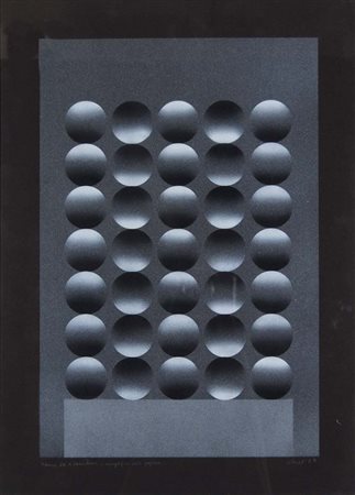 JULIO LE PARC Mendoza (Argentina) 1928 Theme 80 a variation 1979 acrilici su...