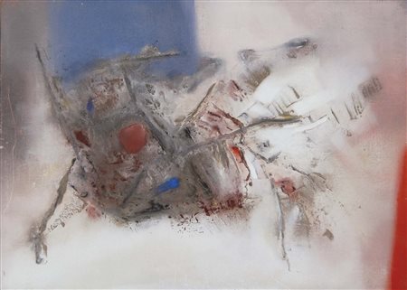 EDMONDO BACCI Venezia 1913 - 1978 Avvenimento A6 1965 tempera grassa su tela,...