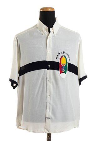 JEAN CHARLES DE CASTELBAJAC<br>CAMICIA MASCHILE IN COTONE<br>2000 circa