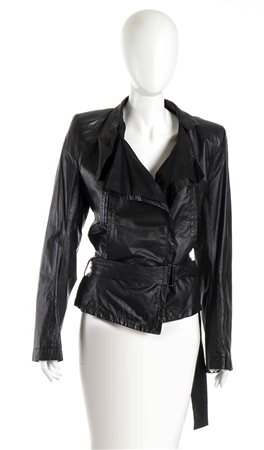 ANN DEMEULEMEESTER<br>GIACCA IN PELLE<br>2010 circa