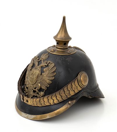 Austria, fine XIX sec, Pickelhaube della gendarmeria