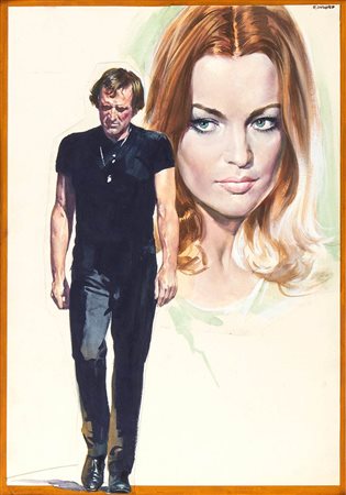 UN UOMO IN VENDITA , bozzetto, 1971