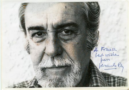 Fotografia con dedica e autografo di Fernando Rey, 1970 circa