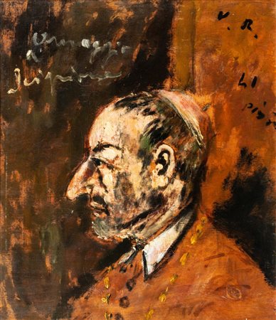 Filippo de Pisis (Ferrara 1896-Milano 1956)  - Ritratto di S. Carlo Borromeo – Omaggio a Scipione, 1941