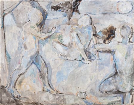 Ennio Calabria (Tripoli 1937)  - Figure, 1958