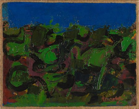 Ennio Morlotti (Lecco 1910-Milano 1992)  - Paesaggio, 1964