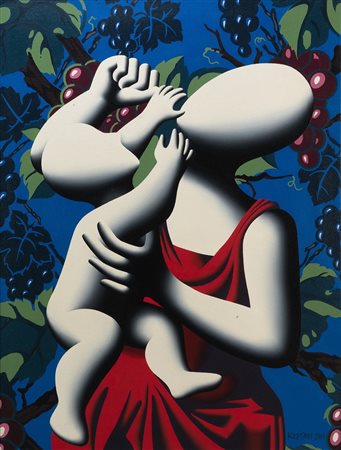 Mark Kostabi (Los Angeles 1960)  - Aria di vino, 2001