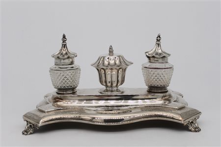 Calamaio in argento  - A silver inkstand