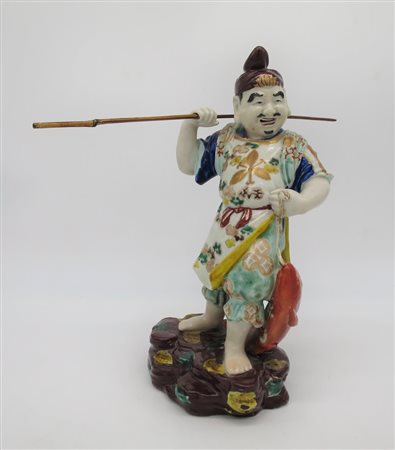 Manifattura Kutani - A Kutani porcelain figure