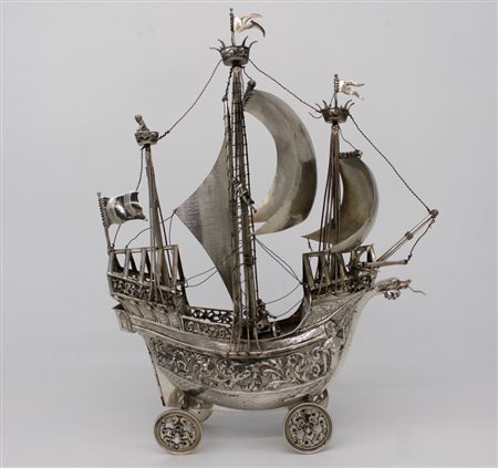 Veliero in argento - A silver vessel model