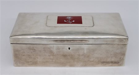 Scatola porta sigari in argento - A silver cigar case