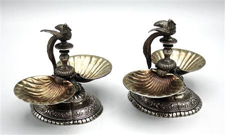 Coppia di saliere in argento - A pair of salt cellars