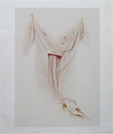 Leonardo Cremonini SENZA TITOLO litografia, cm 80x69 firma es. P.A. L'opera...
