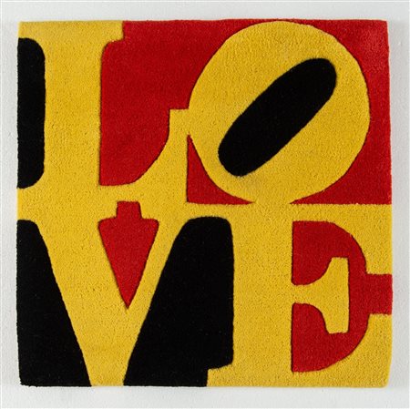 ROBERT INDIANA (New Castle 1928 - Vinalhaven 2018). "Liebe Love". Arazzo...