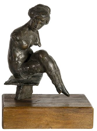 AUGUSTO MURER<br>Falcade, 1922 - Padova, 1985 - Figura di donna, 1972