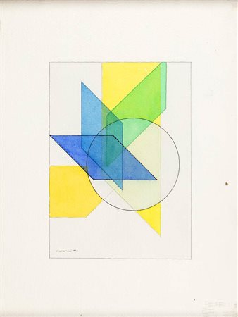LUIGI VERONESI<br>Milano, 1908 - 1998 - Disegno geometrico, 1991