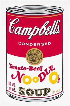 ANDY WARHOL<br>Pittsburgh, 1928 - New York, 1987 - Campbell’s Condensed Tomato Beef Noodle O’s (Serie II), 1969