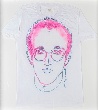 ANDY WARHOL<br>Pittsburgh, 1928 - New York, 1987 - Haring T-Shirt, Anni ‘80