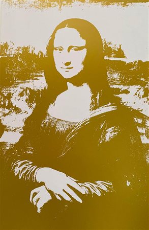 ANDY WARHOL<br>Pittsburgh, 1928 - New York, 1987 - Mona Lisa - Gold on White, 2019