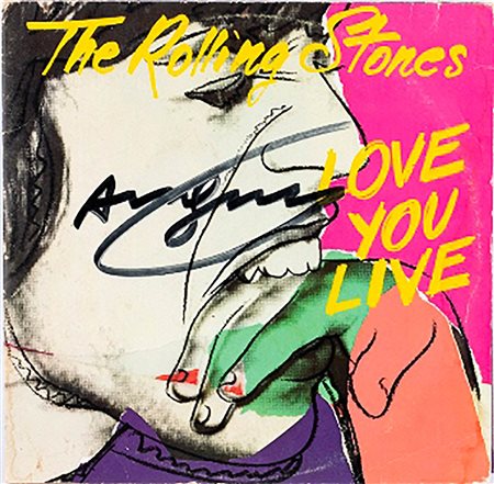 ANDY WARHOL<br>Pittsburgh, 1928 - New York, 1987 - Cover dell’Album “Love You Live” dei The Rolling Stones, 1977<br>