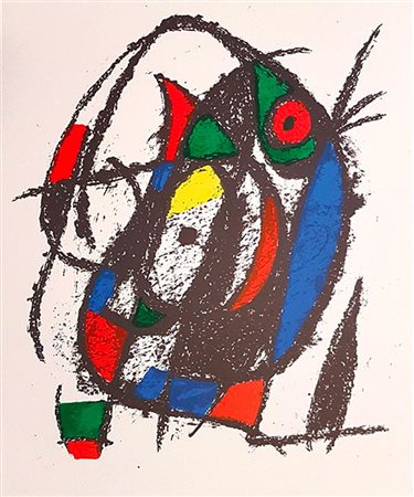JOAN  MIRÓ - Miró Lithographe II - Plate IV, 1975
