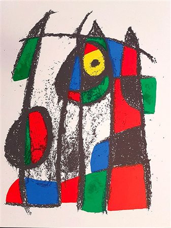 JOAN  MIRÓ - Miró Lithographe II - Plate VII , 1975