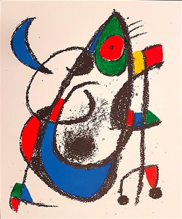 JOAN  MIRÓ - Miró Lithographe II - Plate XI , 1975
