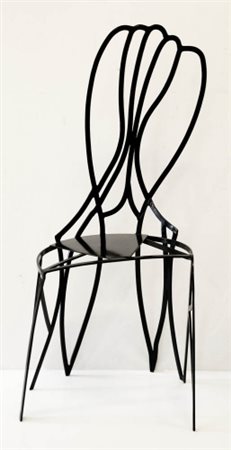 PIETRO CONSAGRA 1920 - 2005 " Sedia nera ", 1997 Scultura in ferro dipinto,...