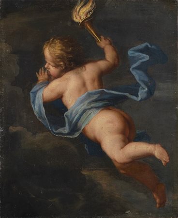 Scuola italiana del secolo XVIII

Putto con fiaccola
Olio su tela, cm 73x59,5
(