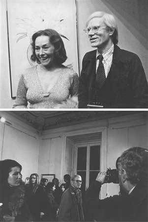 Laura Salvati/ Giancarlo Defranceschi Andy Warhol a Milano, 1975;2 fotografie...